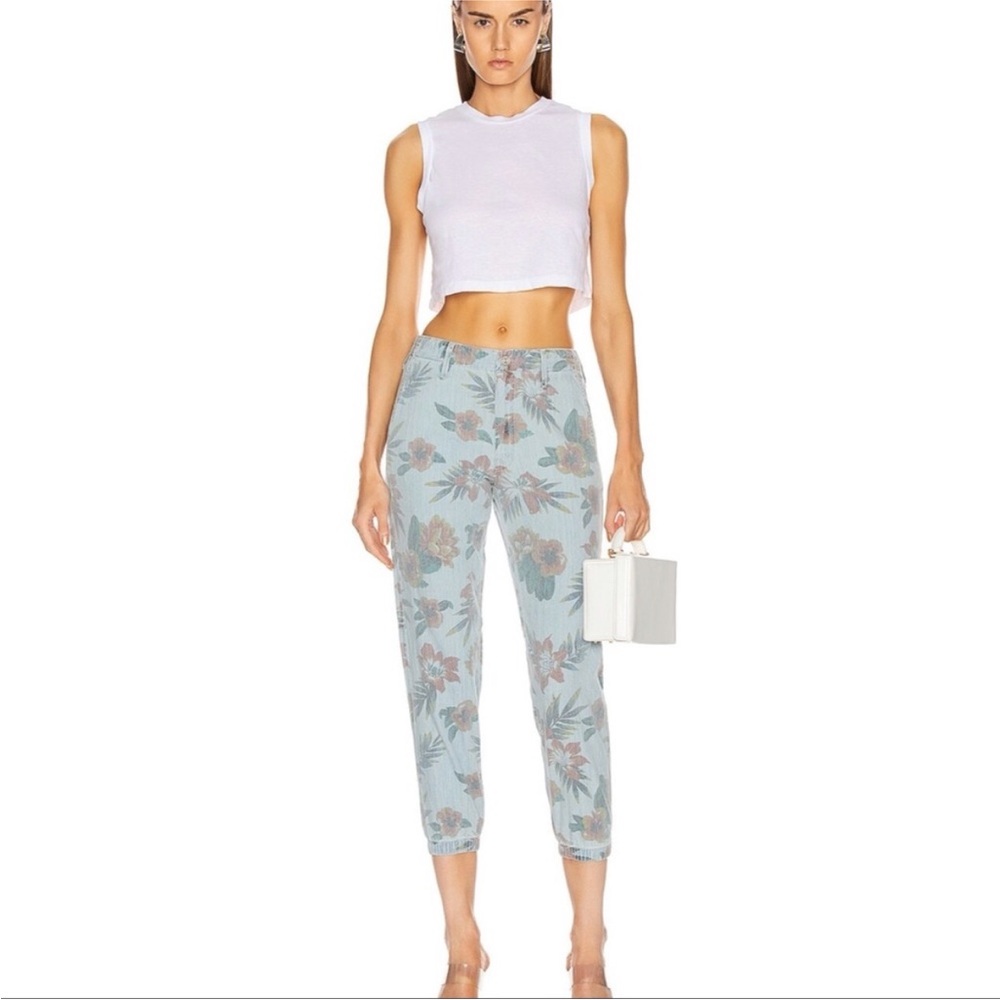 MOTHER Floral No Zip Misfit Fresh Cut